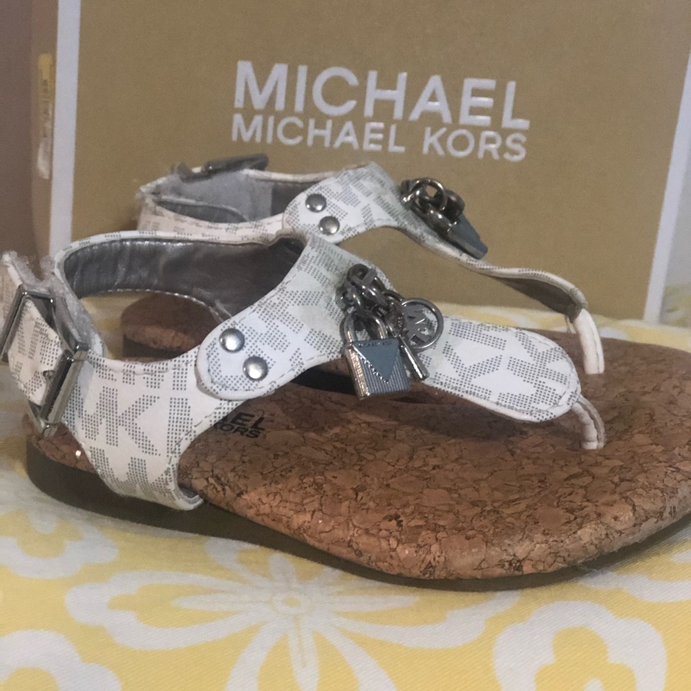 Mk little girls sandals